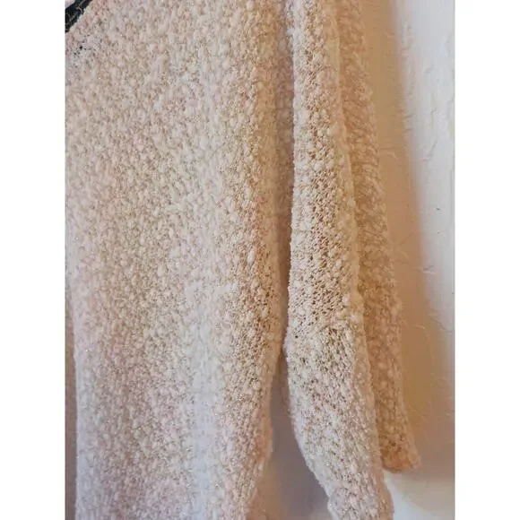 Jessica Simpson Elinah Pink Knit Top Women Sz XS Gold Glitter V-Neck Half Sleeve - Picture 3 of 10